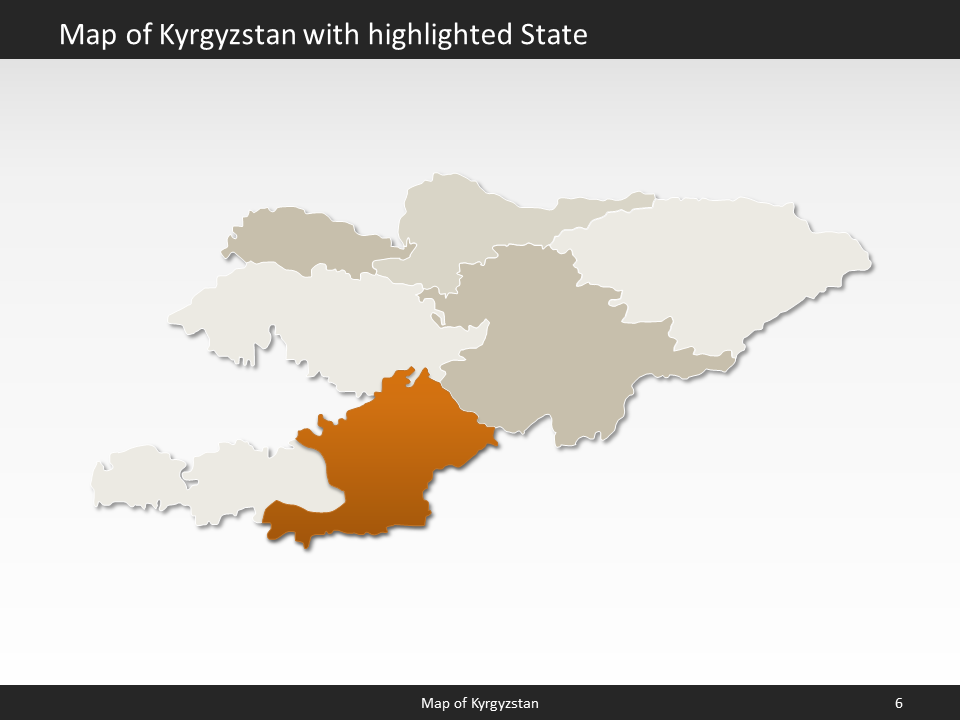 powerpoint map kyrgyzstan