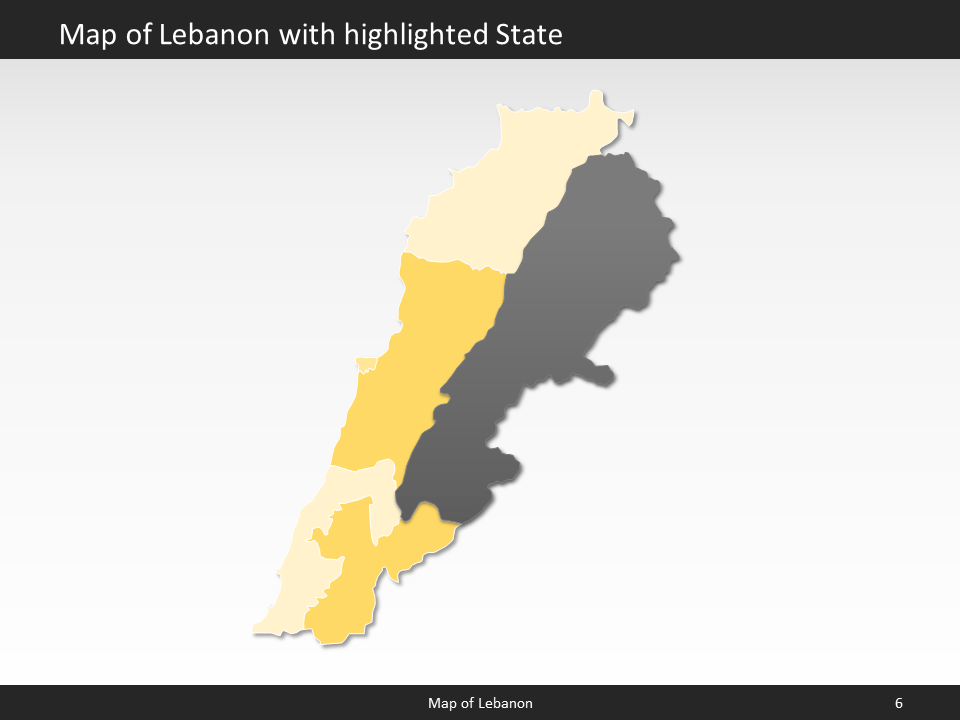 powerpoint map lebanon