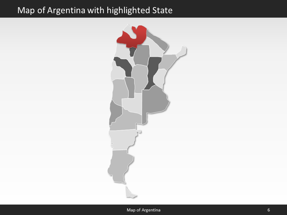 powerpoint map argentina