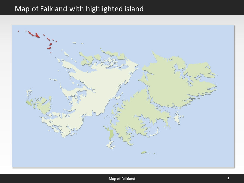 powerpoint map falkland islands