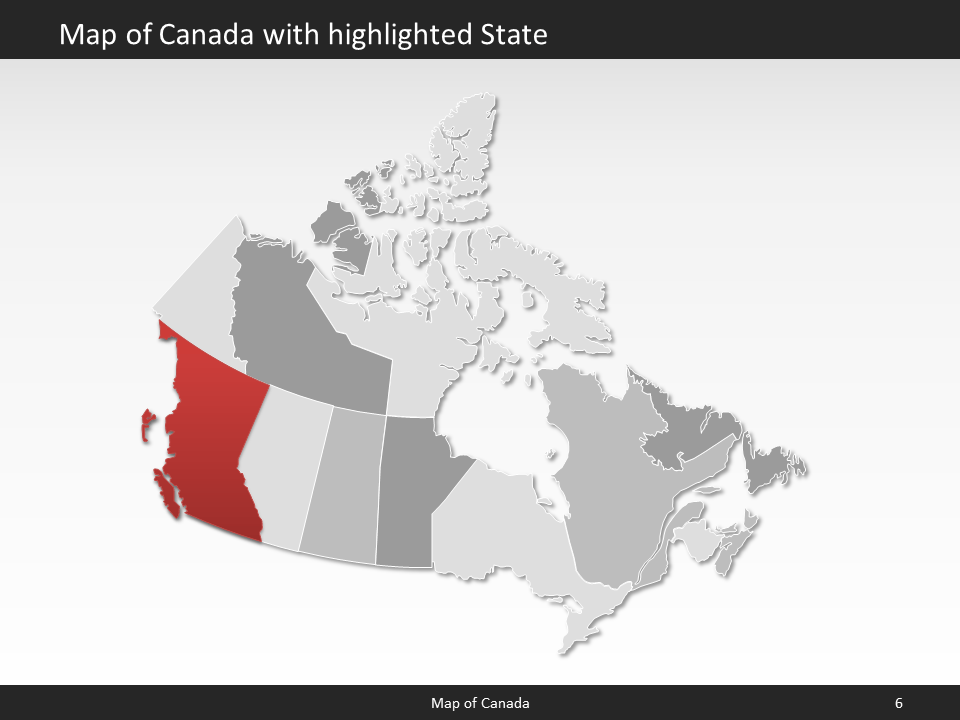 powerpoint map canada