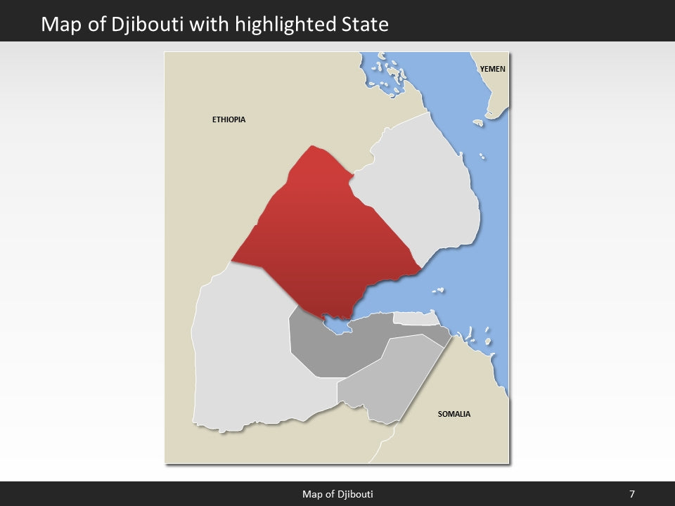 powerpoint map djibouti