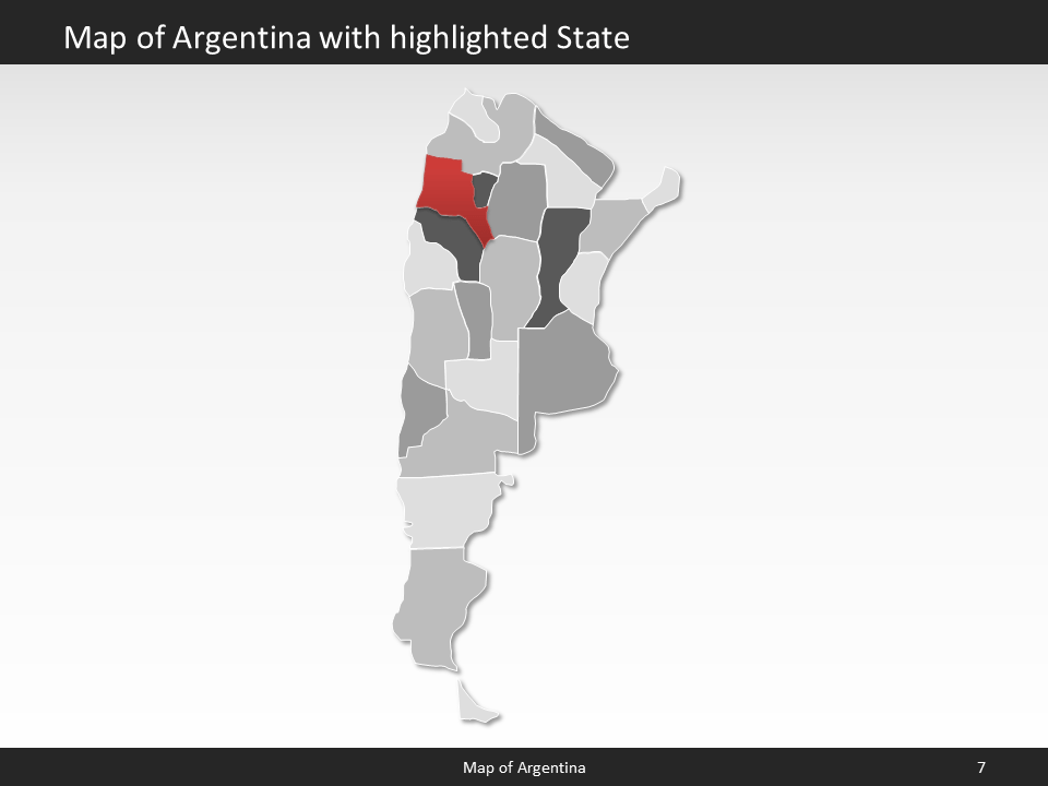 powerpoint map argentina
