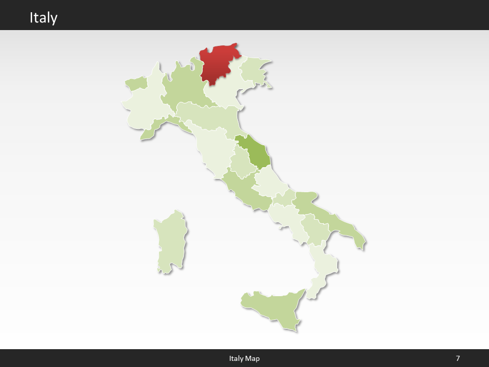 powerpoint map italy