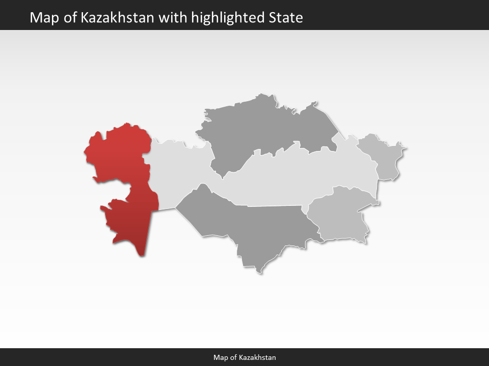 powerpoint map kazakhstan