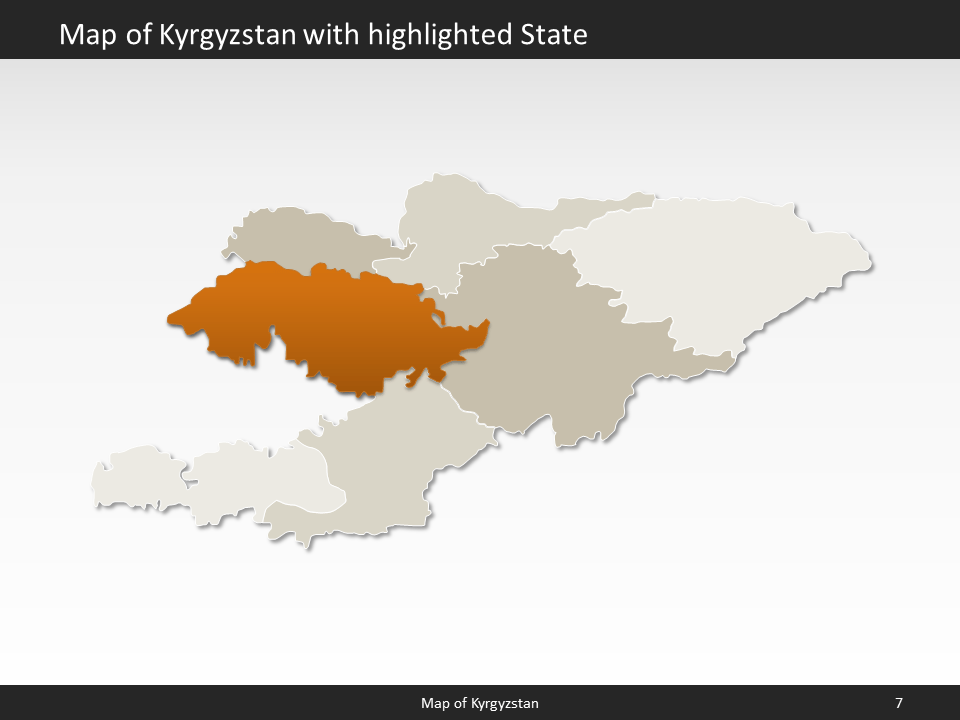 powerpoint map kyrgyzstan