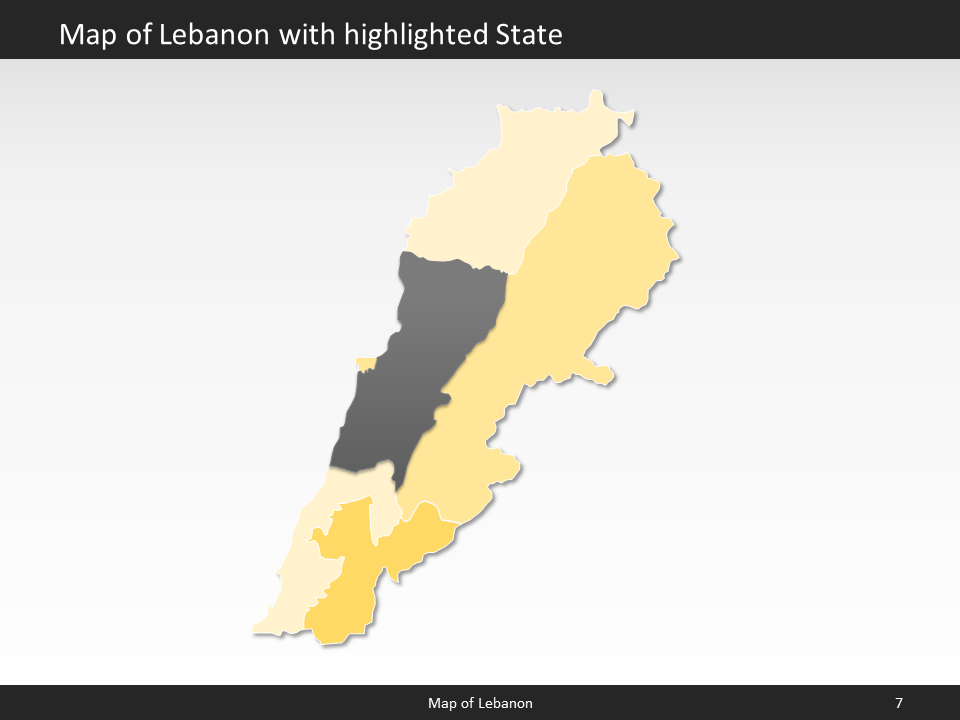 powerpoint map lebanon