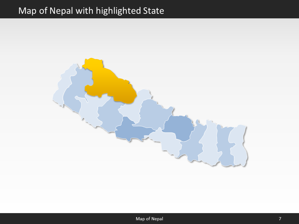 powerpoint map nepal