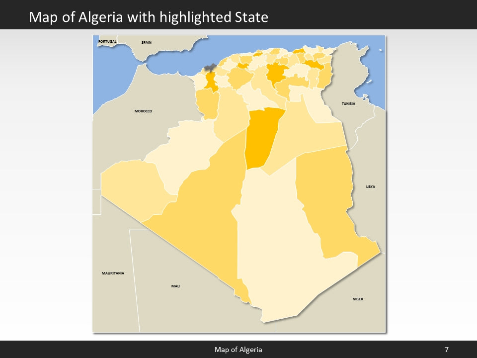powerpoint map algeria