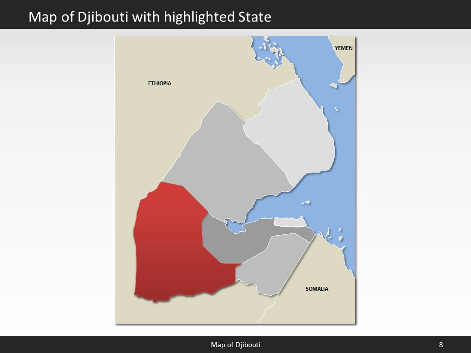 powerpoint map djibouti