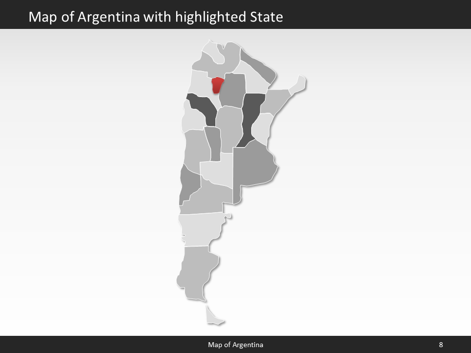 powerpoint map argentina