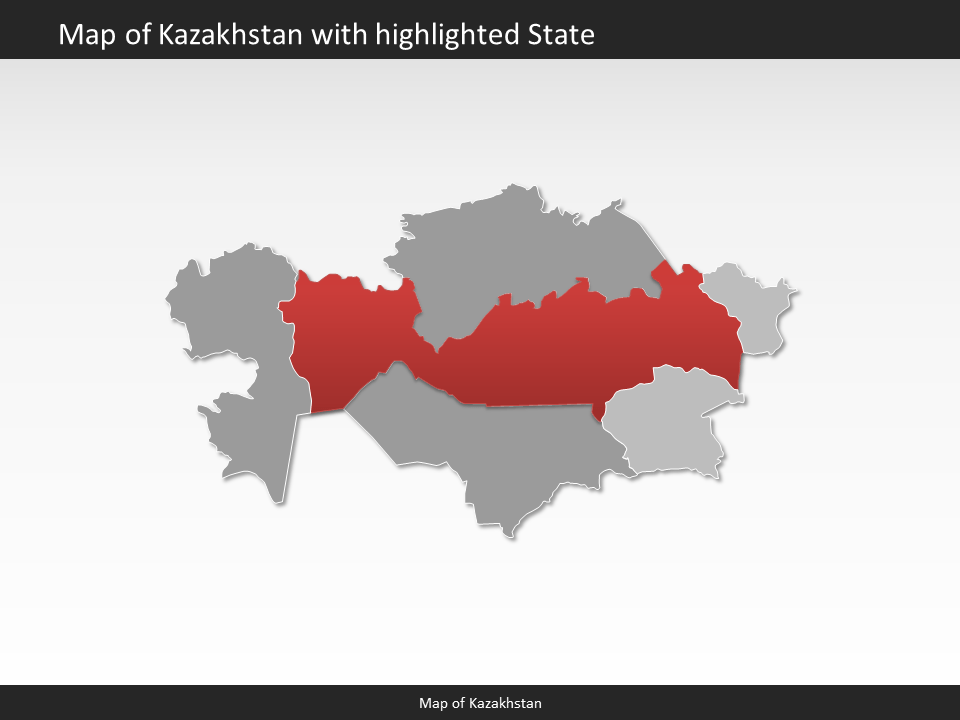 powerpoint map kazakhstan