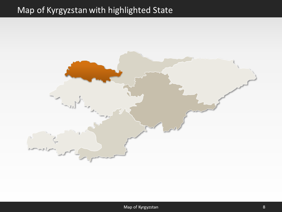 powerpoint map kyrgyzstan