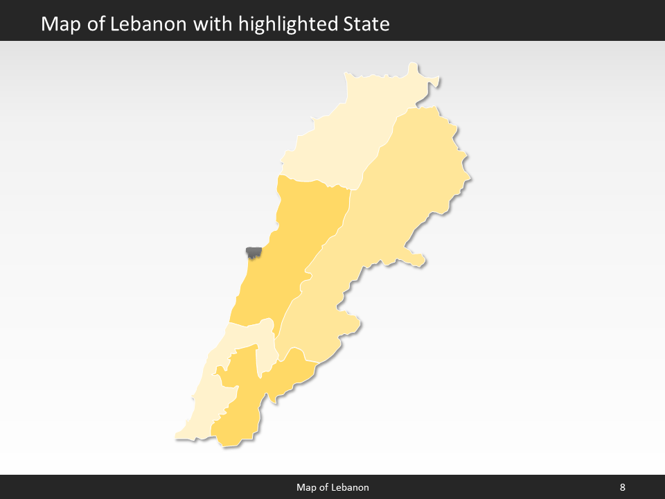 powerpoint map lebanon
