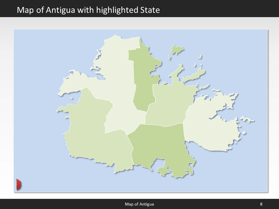 powerpoint map antigua and barbuda