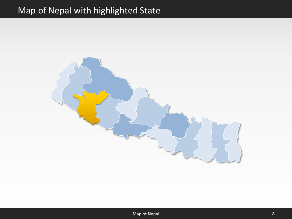 powerpoint map nepal