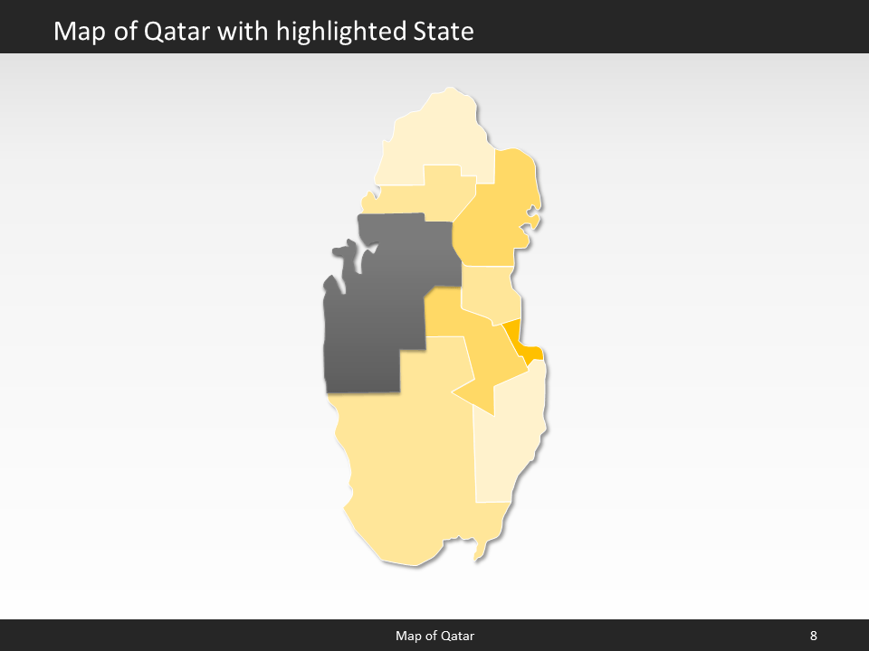 powerpoint map qatar