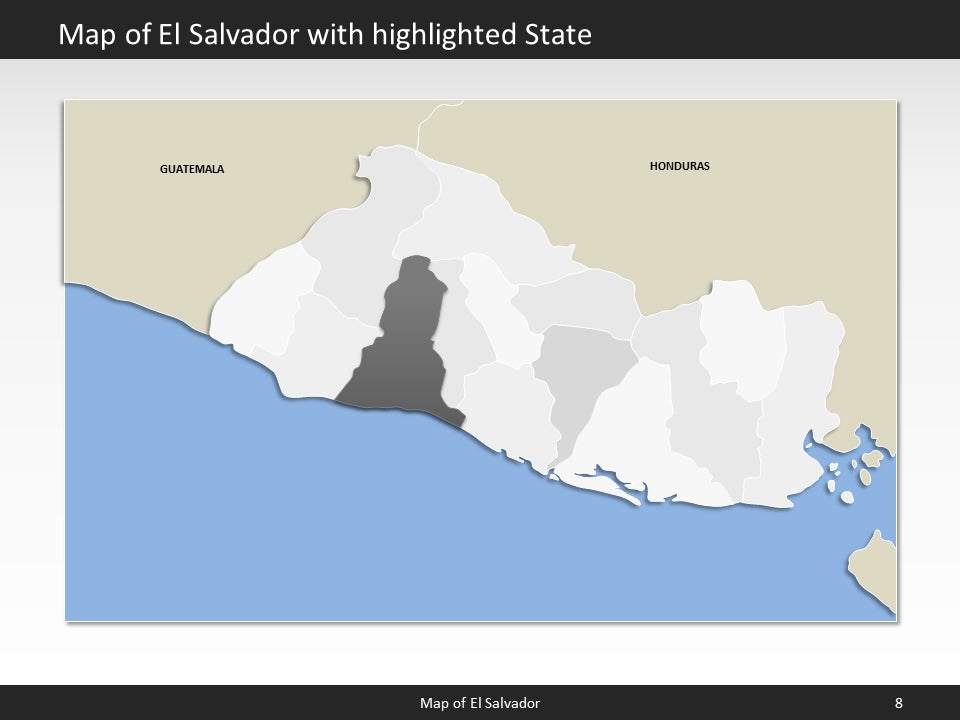 powerpoint map el salvador