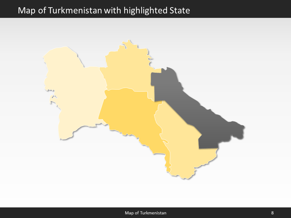 powerpoint map turkmensitan