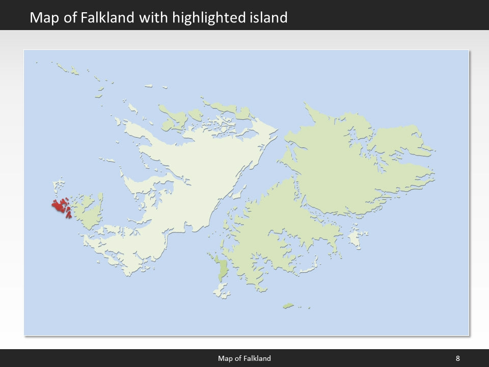 powerpoint map falkland islands