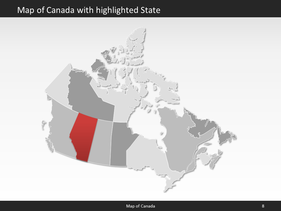 powerpoint map canada