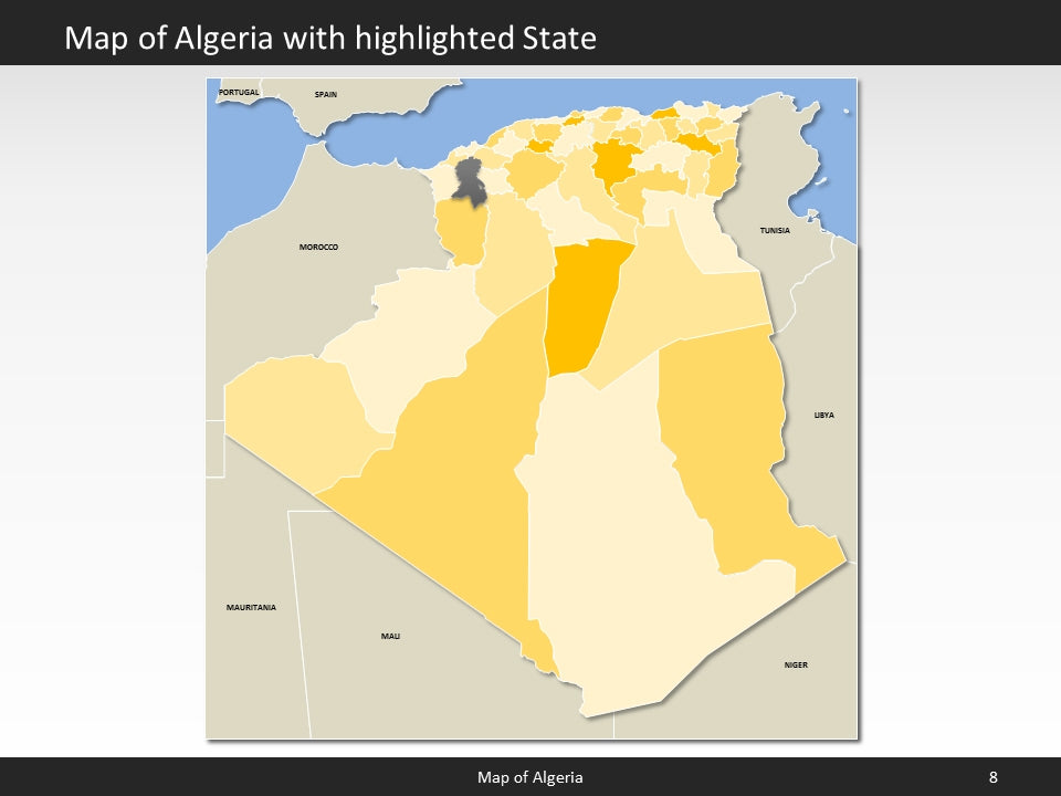 powerpoint map algeria