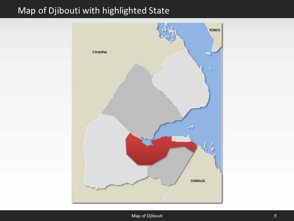 powerpoint map djibouti