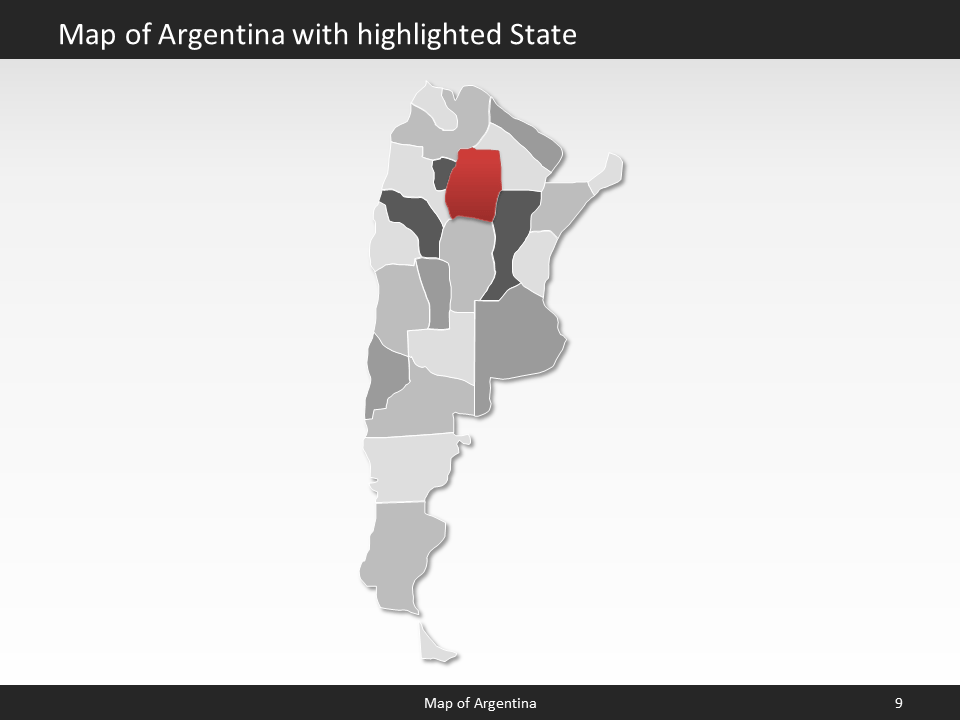 powerpoint map argentina