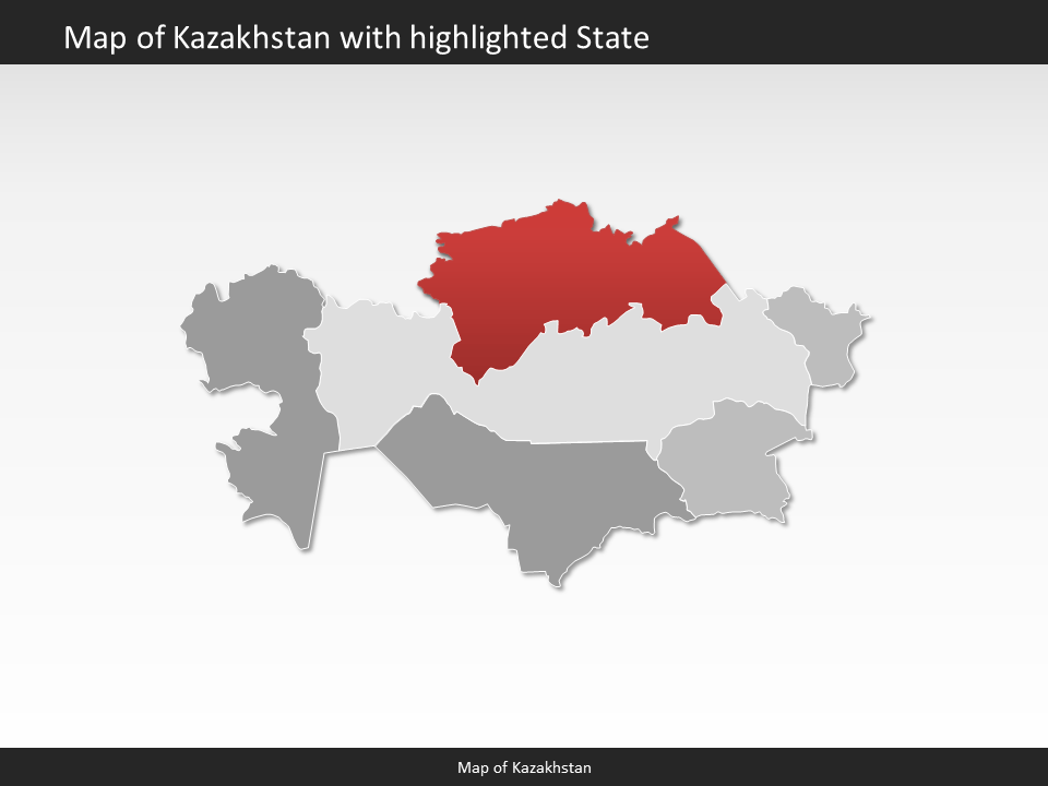 powerpoint map kazakhstan