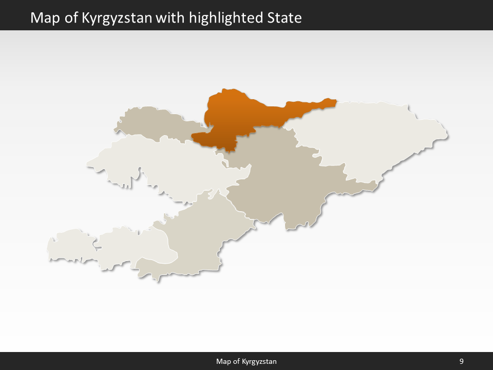 powerpoint map kyrgyzstan