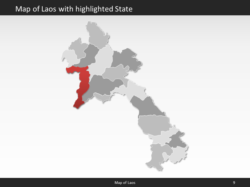 powerpoint map laos