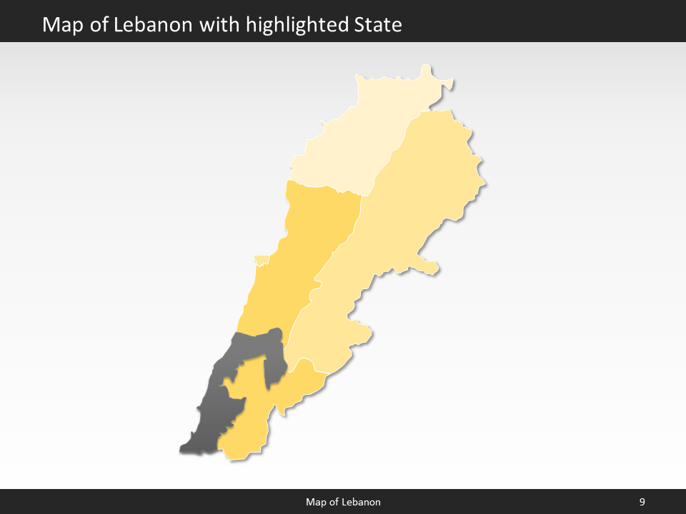 powerpoint map lebanon