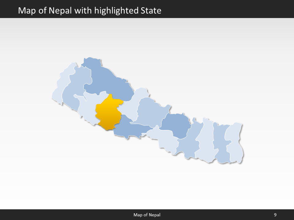powerpoint map nepal