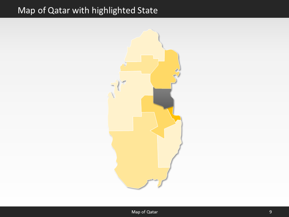 powerpoint map qatar