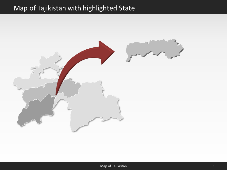 powerpoint map tajikistan
