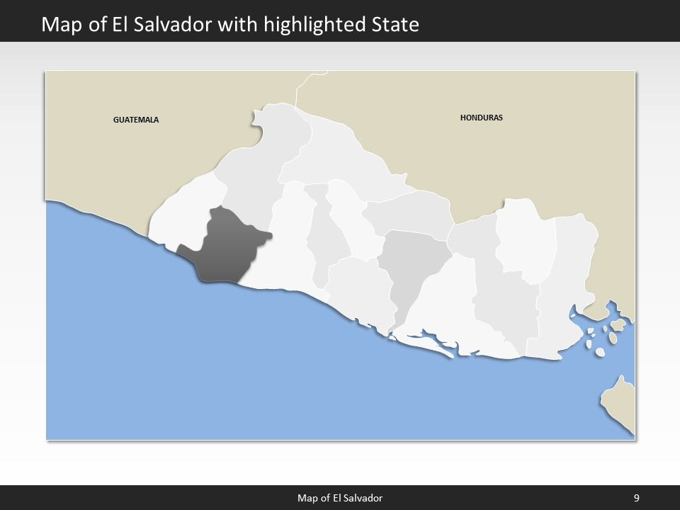 powerpoint map el salvador
