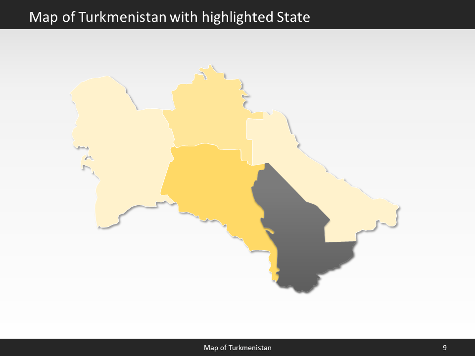 powerpoint map turkmensitan