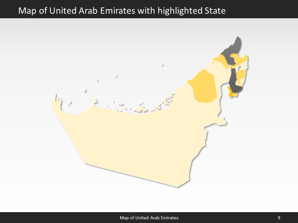 powerpoint map uae