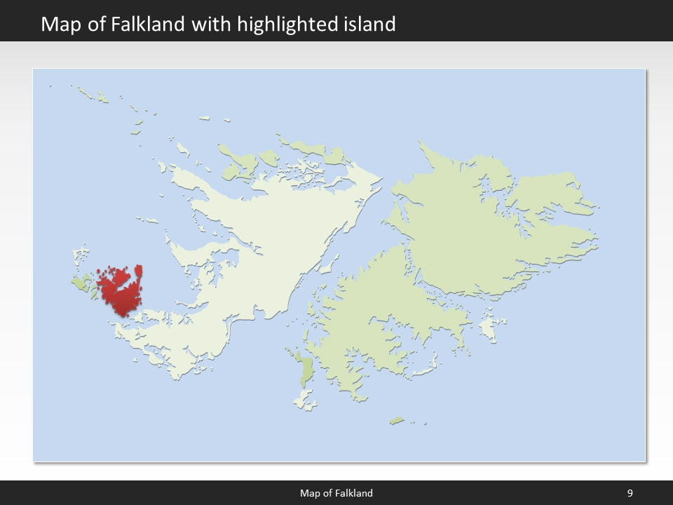 powerpoint map falkland islands