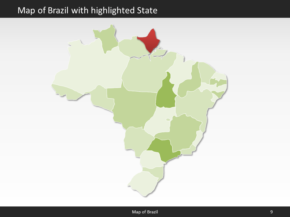 powerpoint map brazil