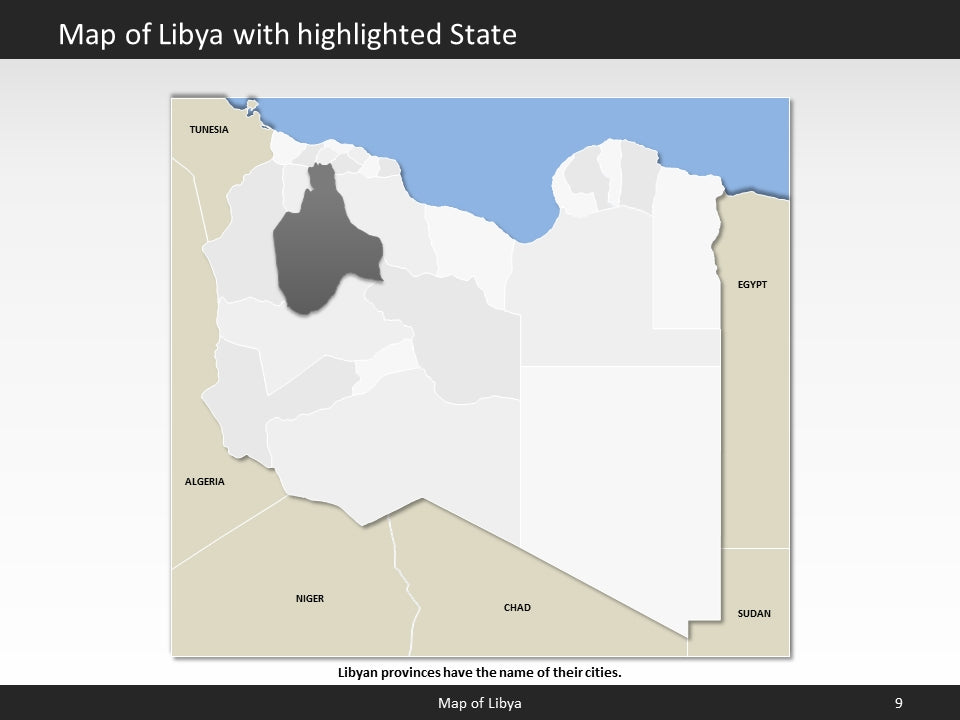 powerpoint map libya
