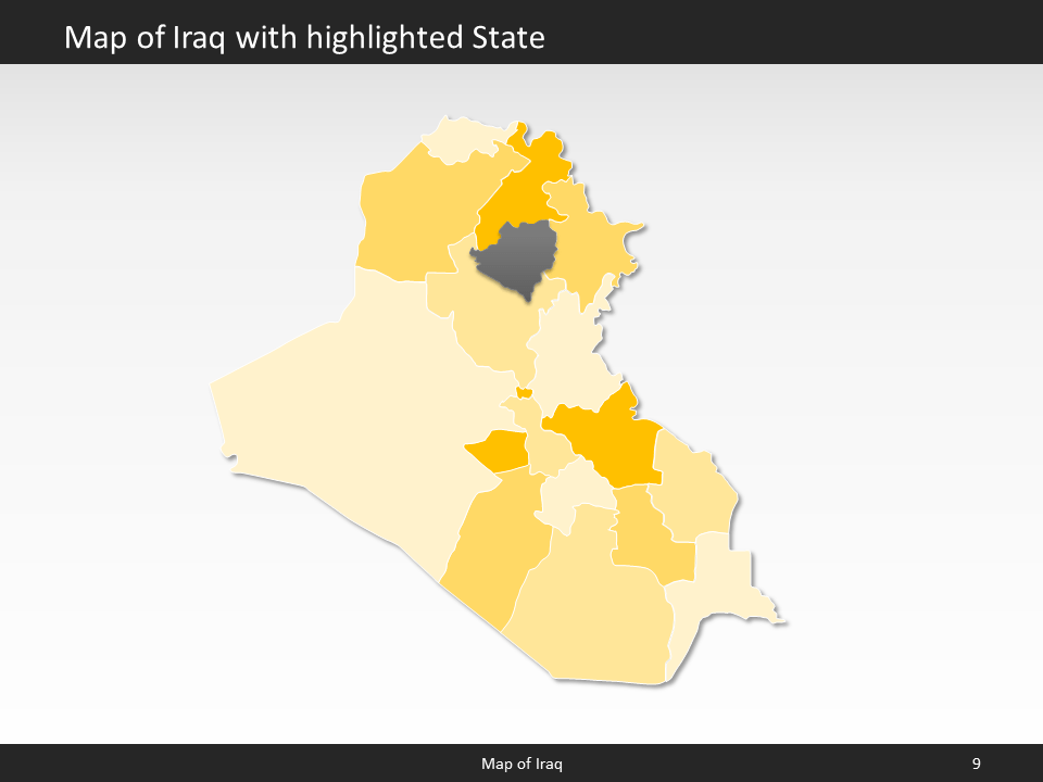 powerpoint map iraq