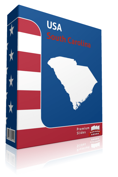 South Carolina County Map Template for PowerPoint