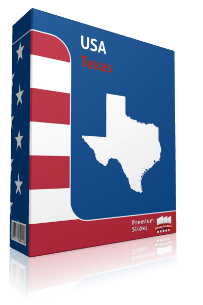 Texas County Map Template for PowerPoint