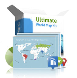 PowerPoint Ultimate World Map Kit