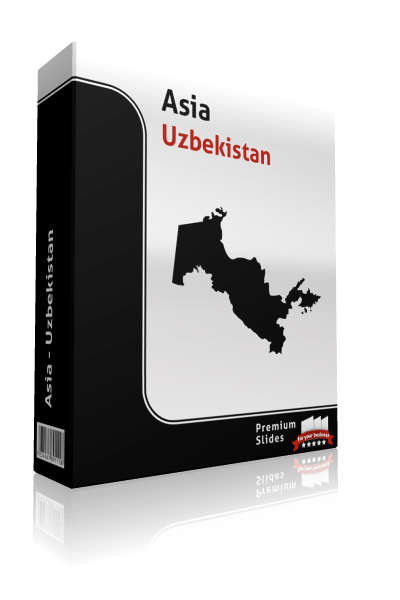 powerpoint map uzbekistan