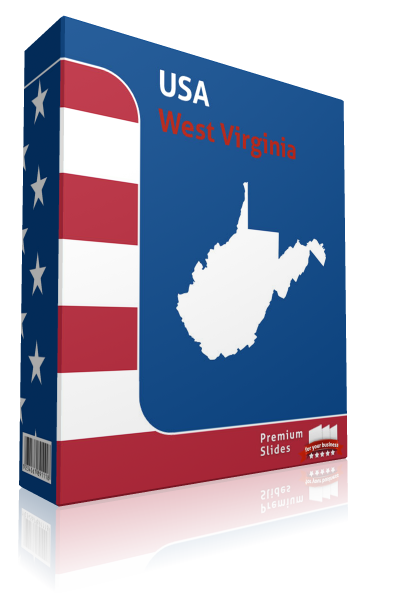 West Virginia County Map Template for PowerPoint