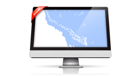 PremiumSlides Oceanic PowerPoint Maps