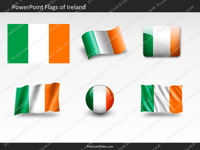 Free Ireland Flag PowerPoint Template
