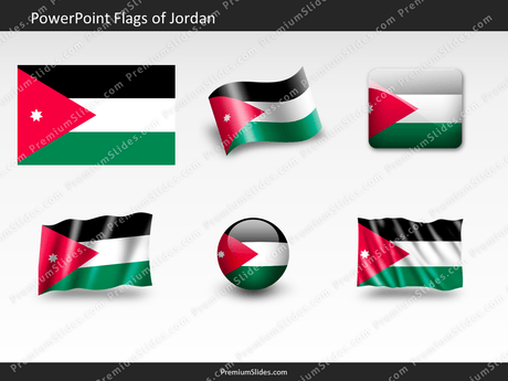Free Jordan Flag PowerPoint Template